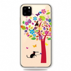 Case iPhone 11 Pro Kissa Puun Alla