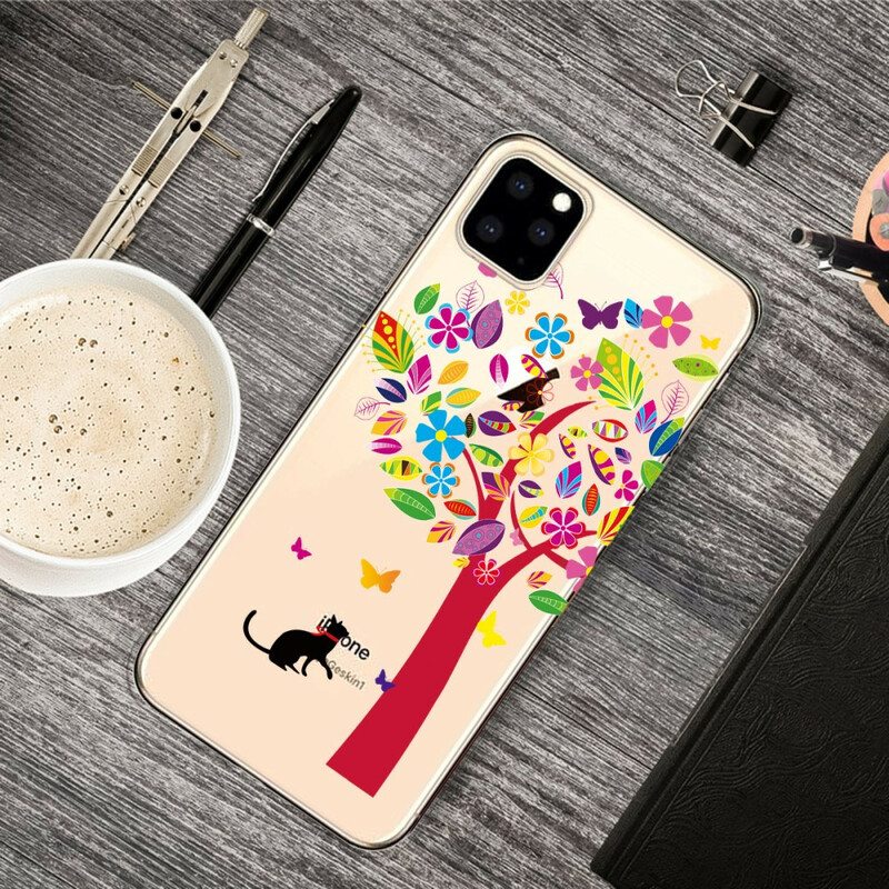 Case iPhone 11 Pro Kissa Puun Alla