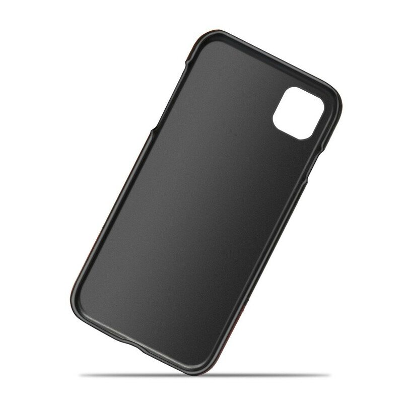 Case iPhone 11 Pro Ksq Kaksisävyinen Nahkaefekti