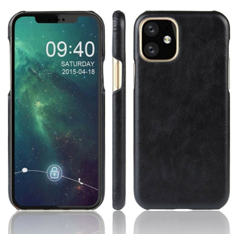 Case iPhone 11 Pro Litsi-nahkaefekti