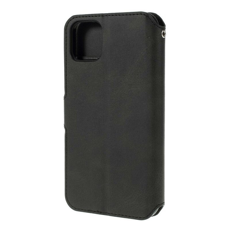 Flip Case iPhone 11 Pro Azns-nahkaefekti