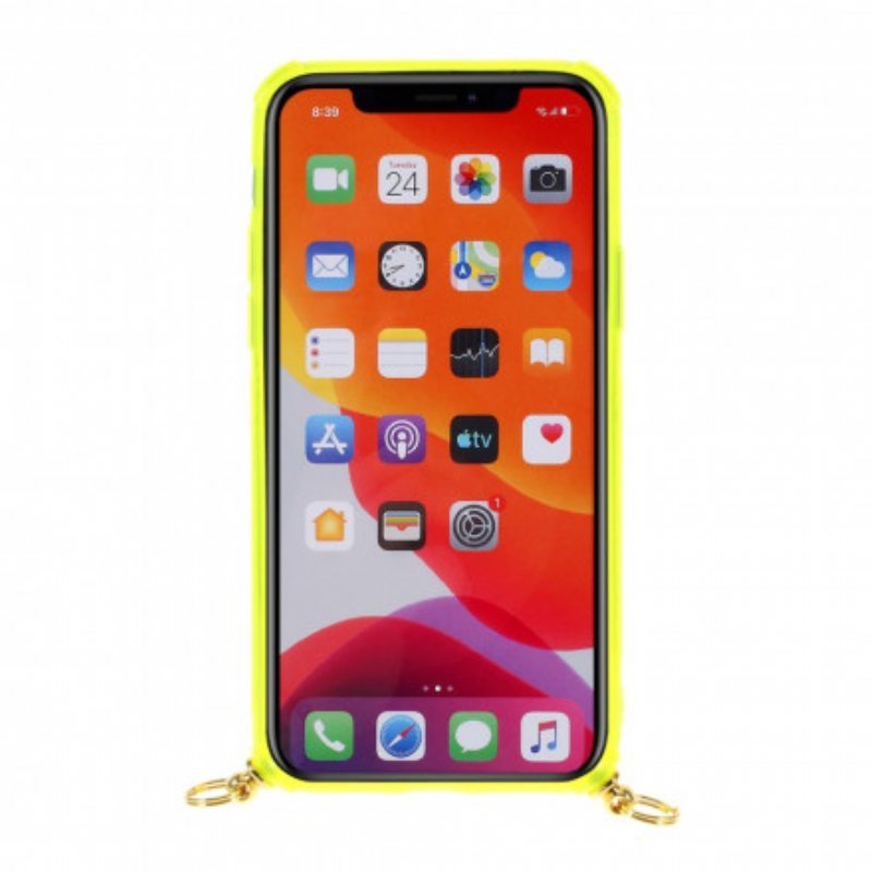 Kuori iPhone 11 Pro Kiristysnyörillä Kiristysnyöri Korttitelineellä