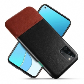 Case OnePlus 8T Ksq Kaksisävyinen Nahkaefekti