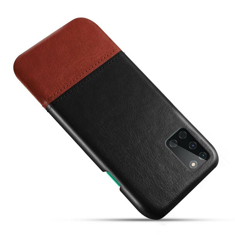 Case OnePlus 8T Ksq Kaksisävyinen Nahkaefekti