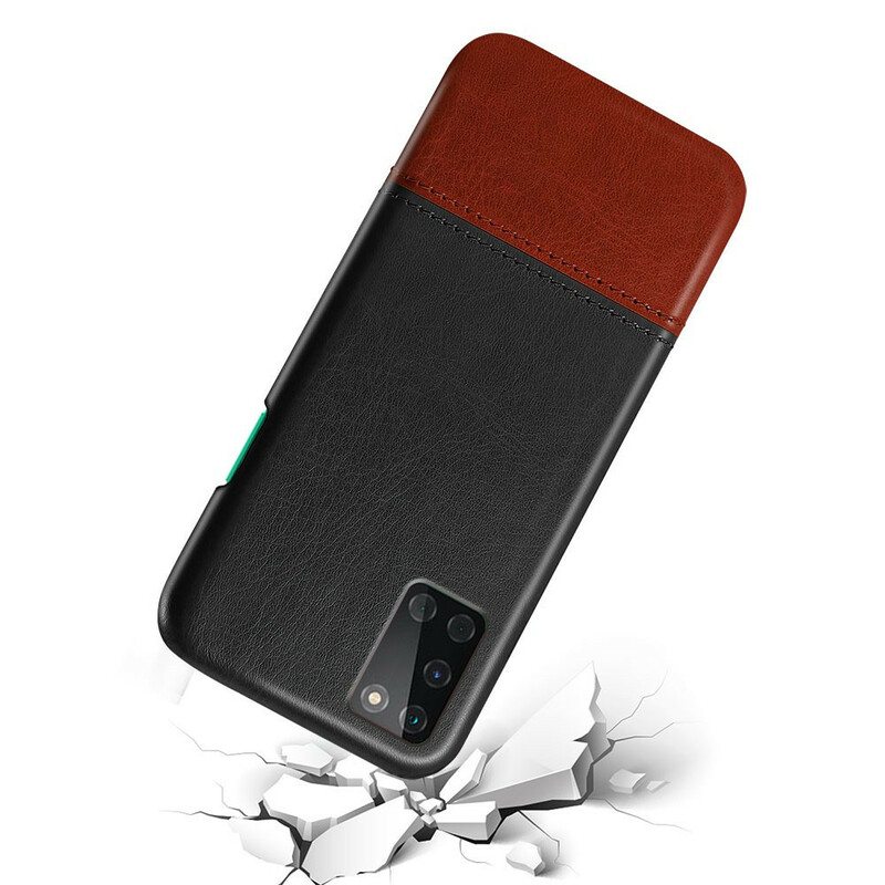 Case OnePlus 8T Ksq Kaksisävyinen Nahkaefekti