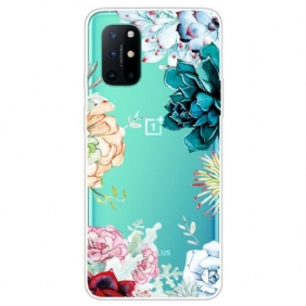 Case OnePlus 8T Saumattomat Akvarellikukat