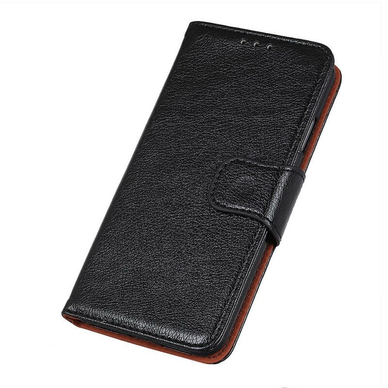 Flip Case OnePlus 8T Halkaistu Nappan Nahka