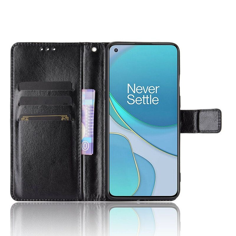 Kotelot OnePlus 8T Näyttävä Keinonahka