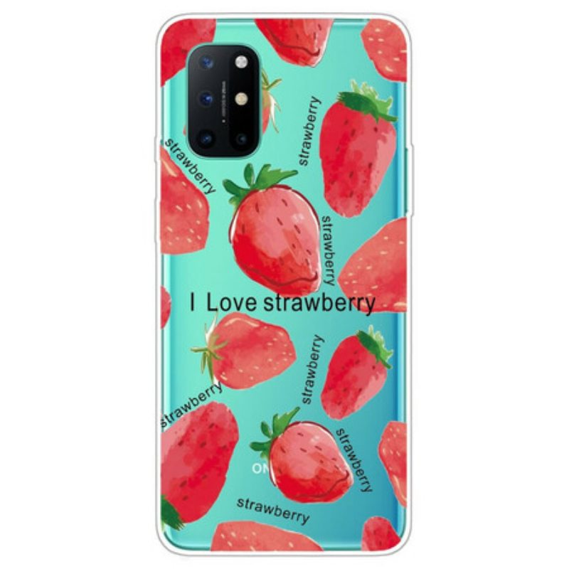 Kuori OnePlus 8T Mansikka / I Love Strawberry