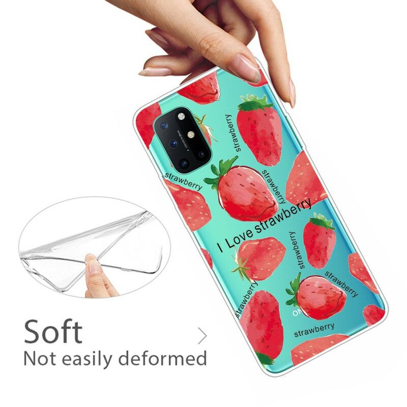 Kuori OnePlus 8T Mansikka / I Love Strawberry