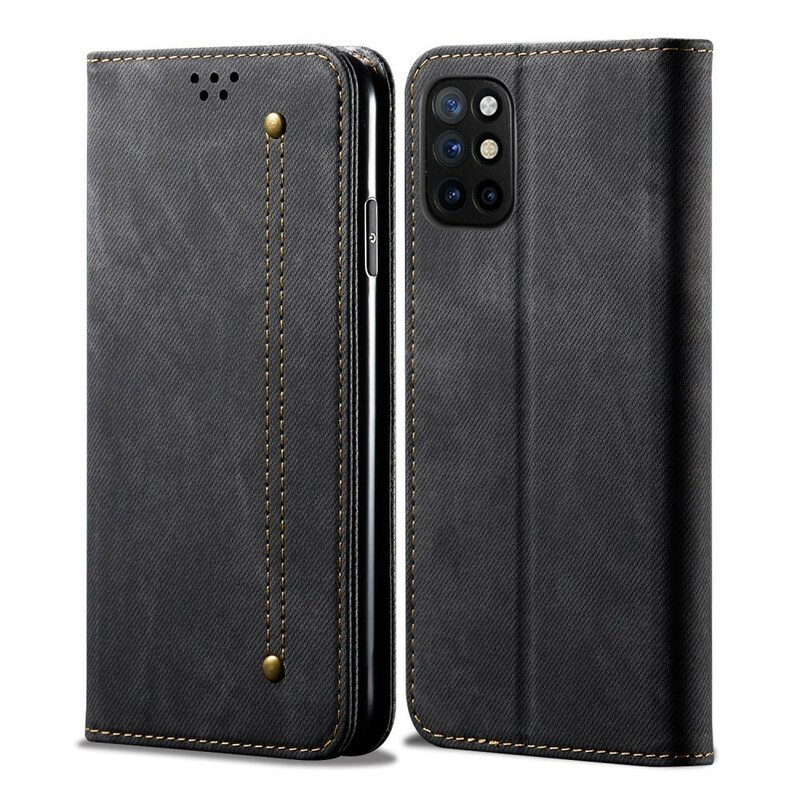 Puhelinkuoret OnePlus 8T Kotelot Flip Faux Leather Jeans Texture