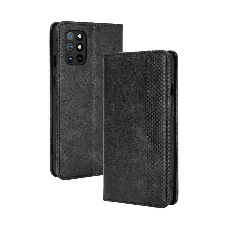 Puhelinkuoret OnePlus 8T Kotelot Flip Vintage Tyylitelty Nahkaefekti