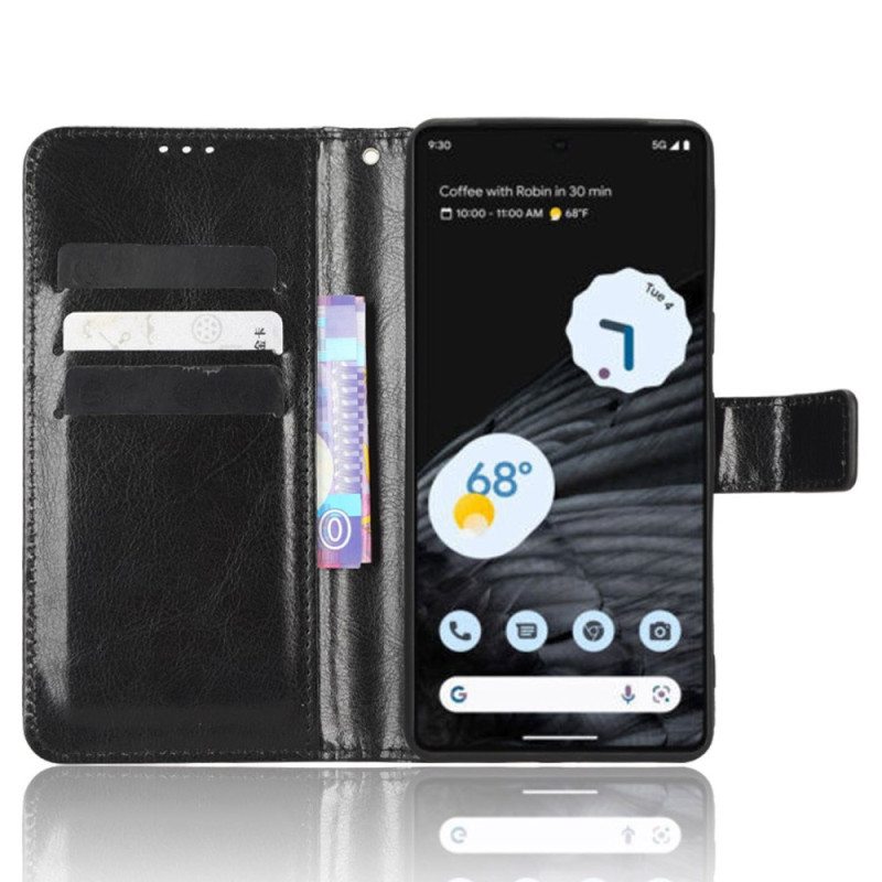 Flip Case Google Pixel 7 Pro Suojaketju Kuori Flashy Strappy