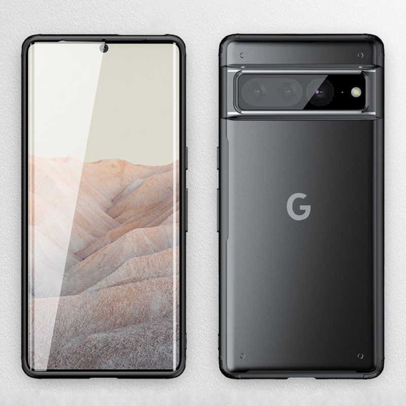 Kuori Google Pixel 7 Pro Läpinäkyvät Värilliset Reunat