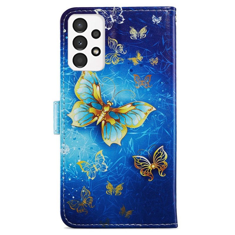 Flip Case Samsung Galaxy A13 Perhosten Lento