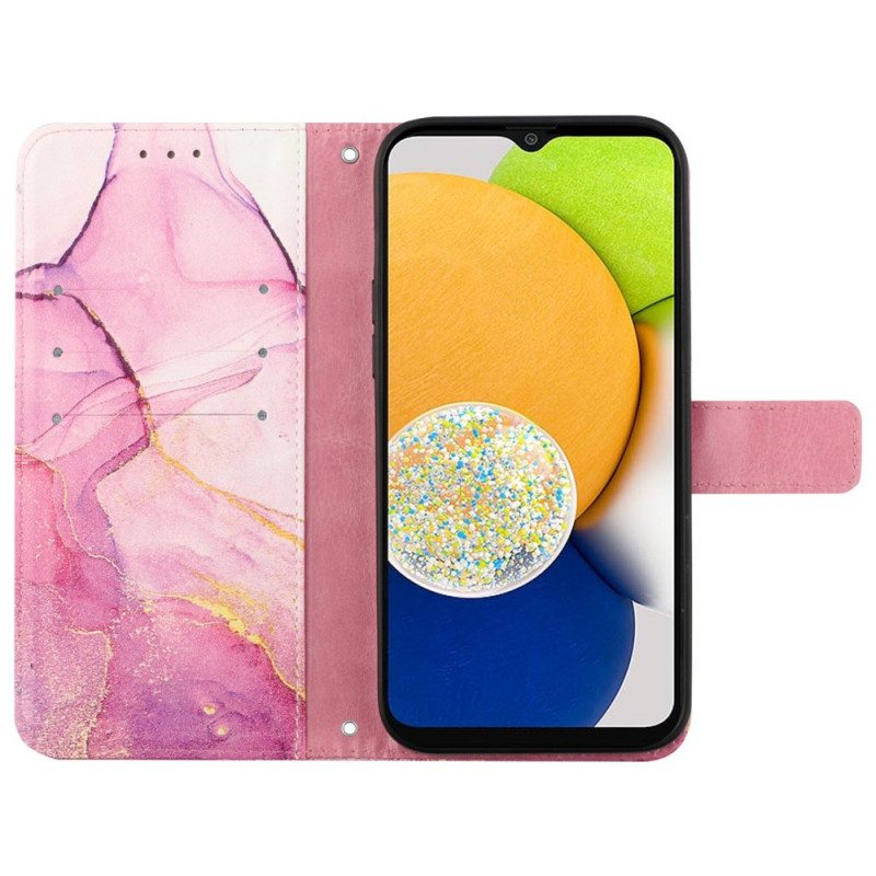 Kotelot Samsung Galaxy A13 Suojaketju Kuori Strip Marble