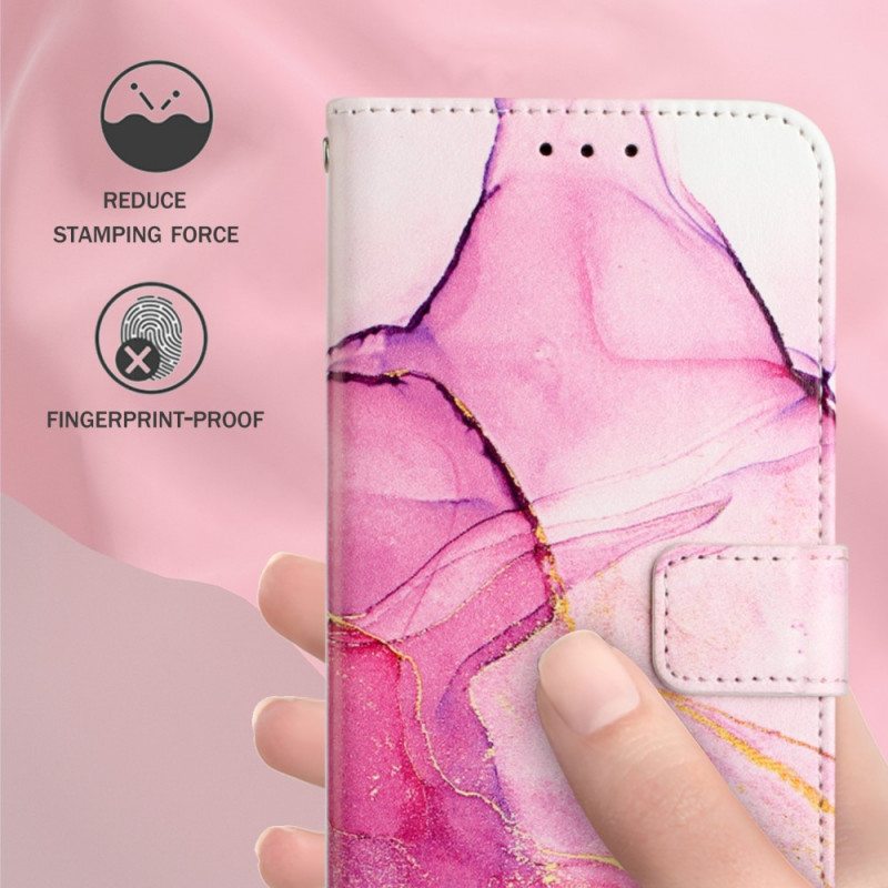 Kotelot Samsung Galaxy A13 Suojaketju Kuori Strip Marble