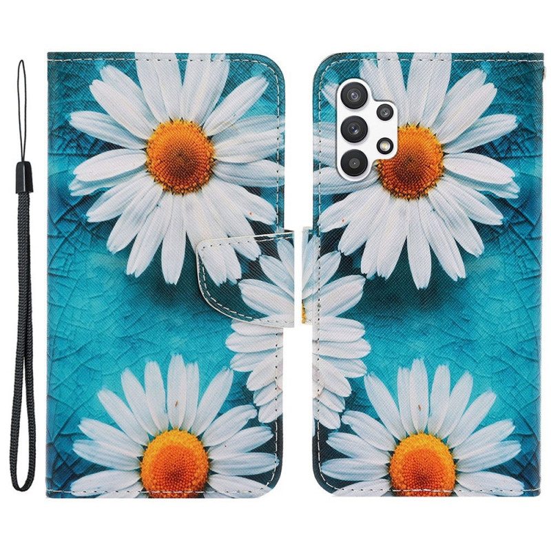 Kotelot Samsung Galaxy A13 Suojaketju Kuori Thong Daisies