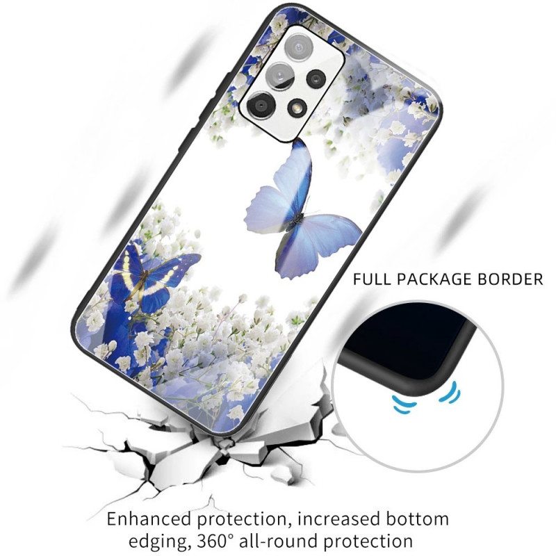 Kuori Samsung Galaxy A13 Butterflies Design Karkaistu Lasi