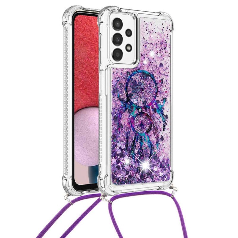 Kuori Samsung Galaxy A13 Kiristysnyörillä Paljetin Kiristysnyöri Dream Catcher