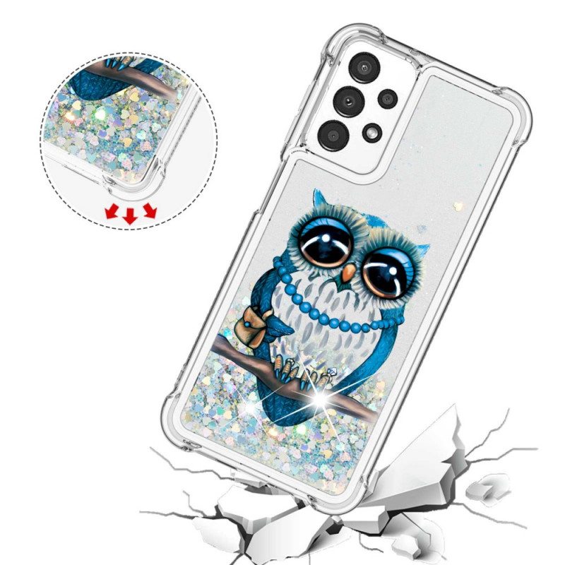 Kuori Samsung Galaxy A13 Neiti Owl Sequins