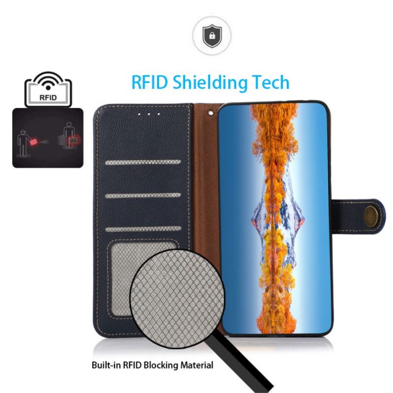 Flip Case Realme 8i Khazneh Rfid Aitoa Nahkaa