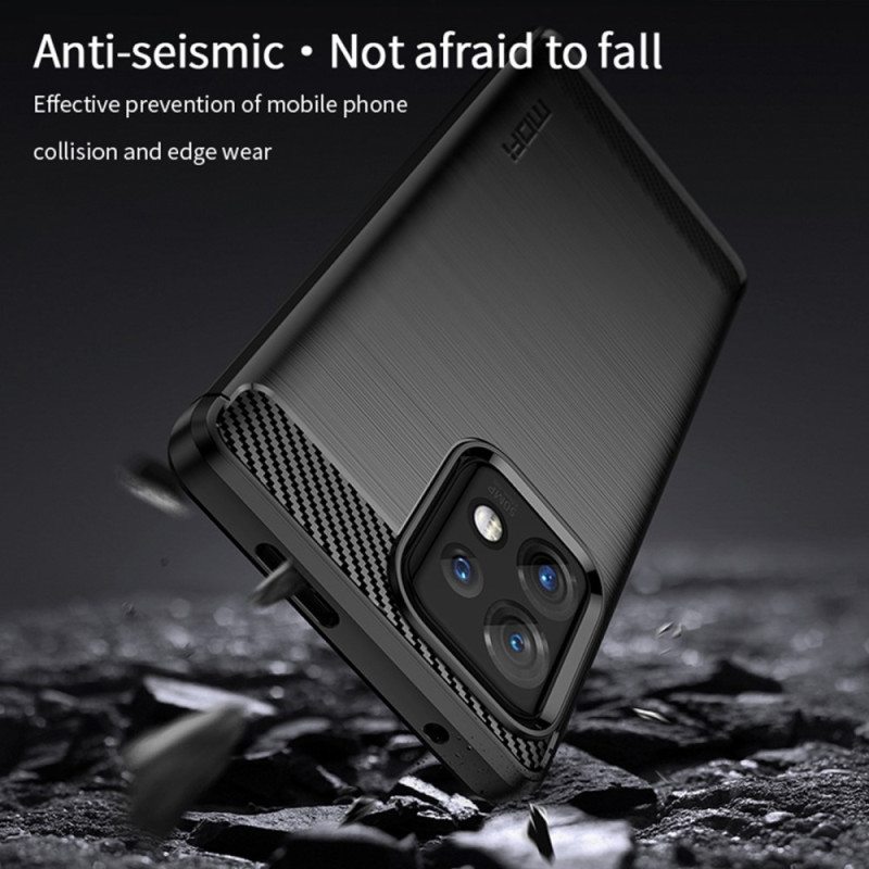 Case Motorola Edge 40 Pro Mofi Harjattu Hiilikuitu