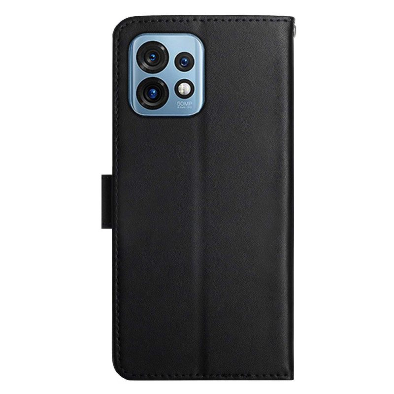 Flip Case Motorola Edge 40 Pro Aitoa Nappan Nahkaa