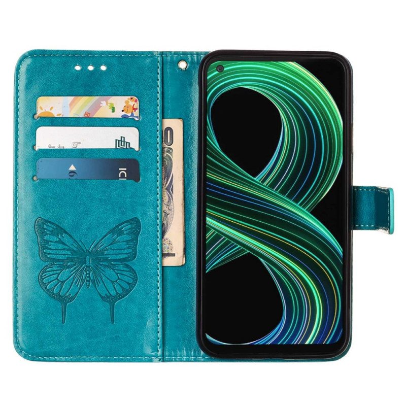 Flip Case Realme 8 5G Butterfly Design