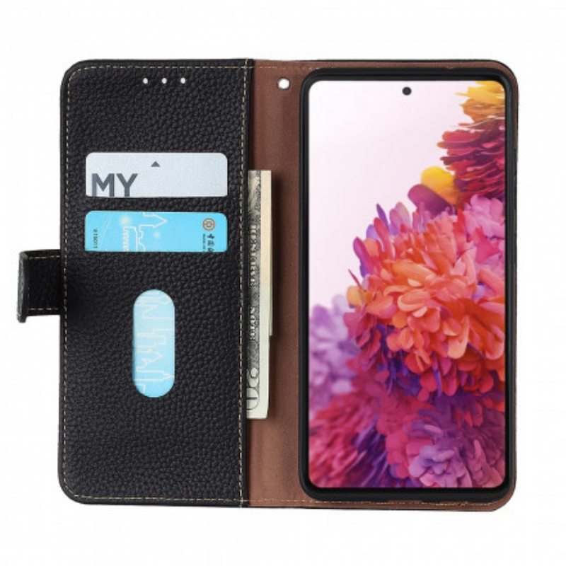 Flip Case Realme 8 5G Khazneh Litsi Nahka