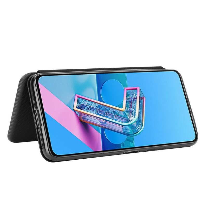 Puhelinkuoret Asus Zenfone 7 / 7 Pro Kotelot Flip Silikoni Hiili