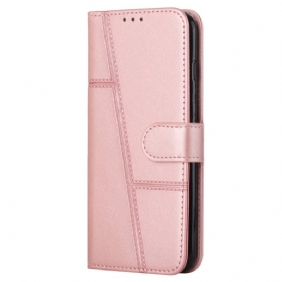 Flip Case Samsung Galaxy A34 5G Suojaketju Kuori Raidalliset Geometriset Viivat