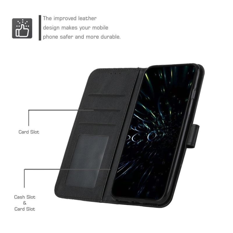 Flip Case Samsung Galaxy A34 5G Suojaketju Kuori Raidalliset Geometriset Viivat