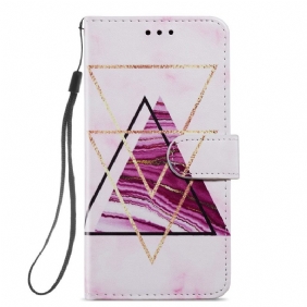 Kotelot Samsung Galaxy A34 5G Suojaketju Kuori Strappy Marble Style