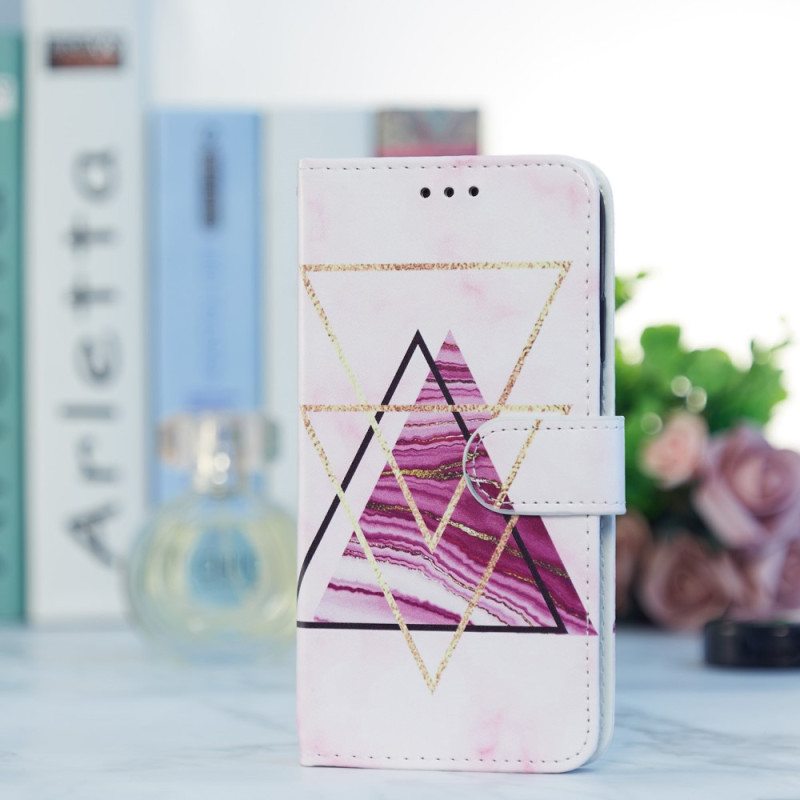 Kotelot Samsung Galaxy A34 5G Suojaketju Kuori Strappy Marble Style