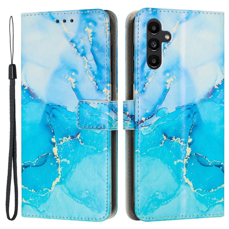 Kotelot Samsung Galaxy A34 5G Suojaketju Kuori Strip Marble