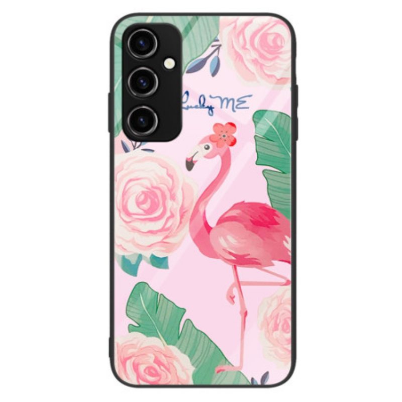 Kuori Samsung Galaxy A34 5G Flamingo Karkaistu Lasi