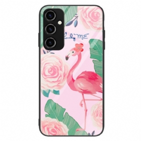 Kuori Samsung Galaxy A34 5G Flamingo Karkaistu Lasi