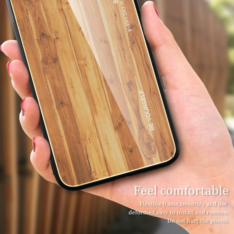 Kuori Samsung Galaxy A34 5G Wood Design Karkaistu Lasi