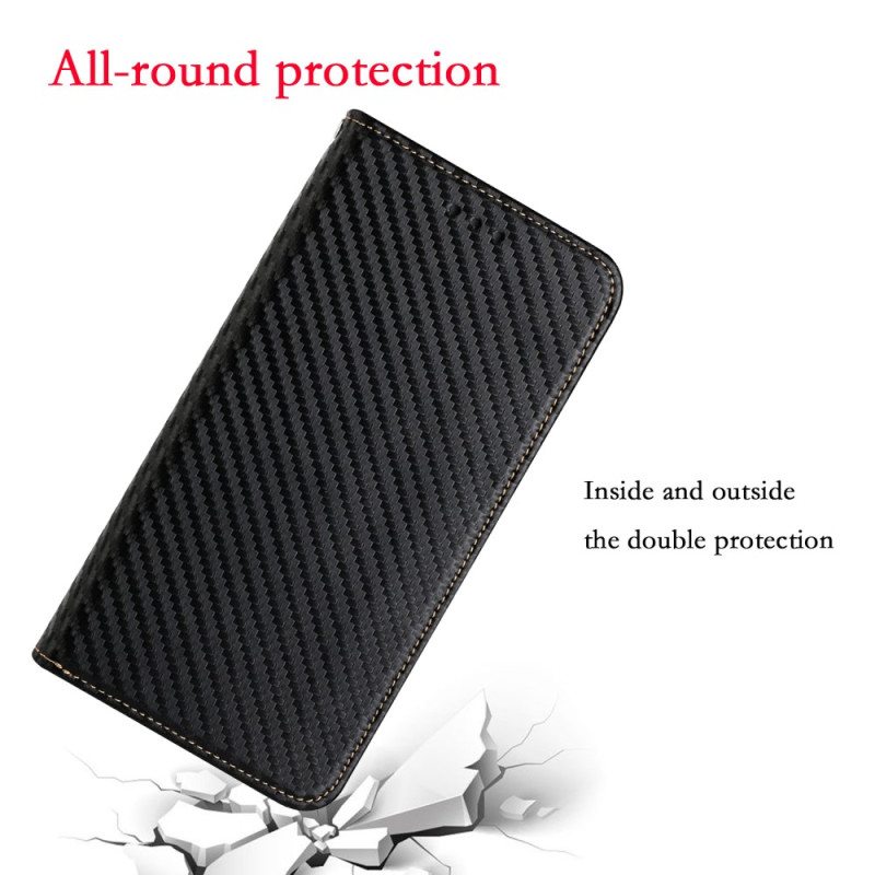 Puhelinkuoret Samsung Galaxy A34 5G Suojaketju Kuori Kotelot Flip Strappy Carbon Fiber Style