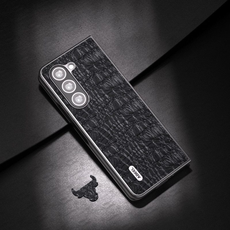 Kuori Samsung Galaxy Z Fold 5 Abeel Crocodile Skin Style Suojakuori