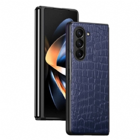 Kuori Samsung Galaxy Z Fold 5 Krokotiilinahkainen Tyyli