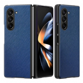 Kuori Samsung Galaxy Z Fold 5 Kudottu Vaikutus Nahkatyyli