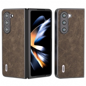 Kuori Samsung Galaxy Z Fold 5 Litsi Keinonahkaa Abeel