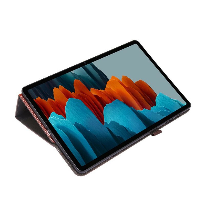 Nahkakuori Samsung Galaxy Tab S8 Plus / Tab S7 Plus 2 Tekonahkainen Ikkunaluukku