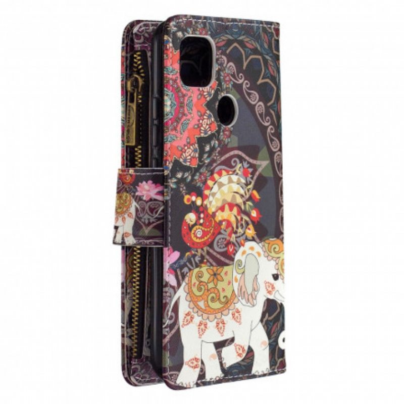 Kotelot Xiaomi Redmi 9C Elephant Vetoketjullinen Tasku