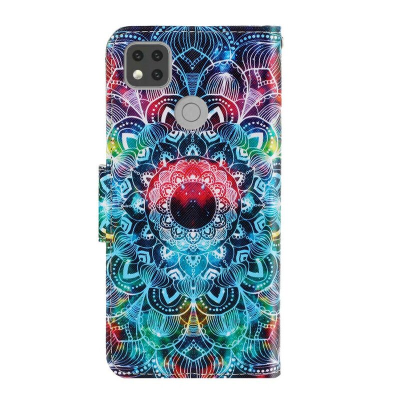 Kotelot Xiaomi Redmi 9C Suojaketju Kuori Näyttävä Strappy Mandala