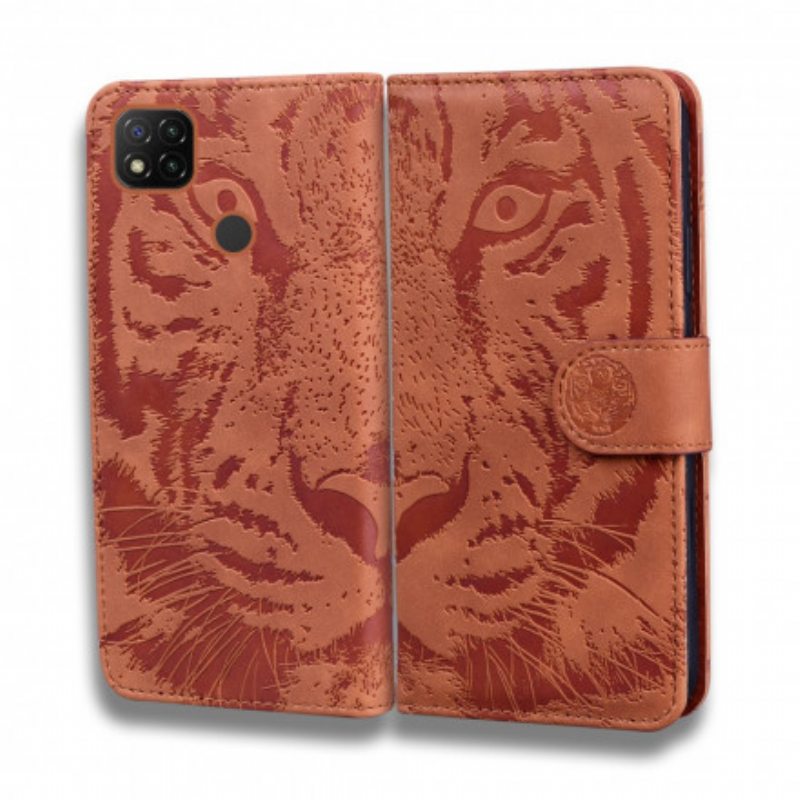 Kotelot Xiaomi Redmi 9C Tiger-kasvoprintti