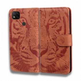 Kotelot Xiaomi Redmi 9C Tiger-kasvoprintti