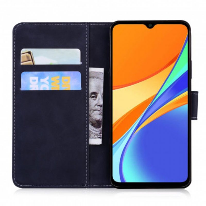 Kotelot Xiaomi Redmi 9C Tiger-kasvoprintti